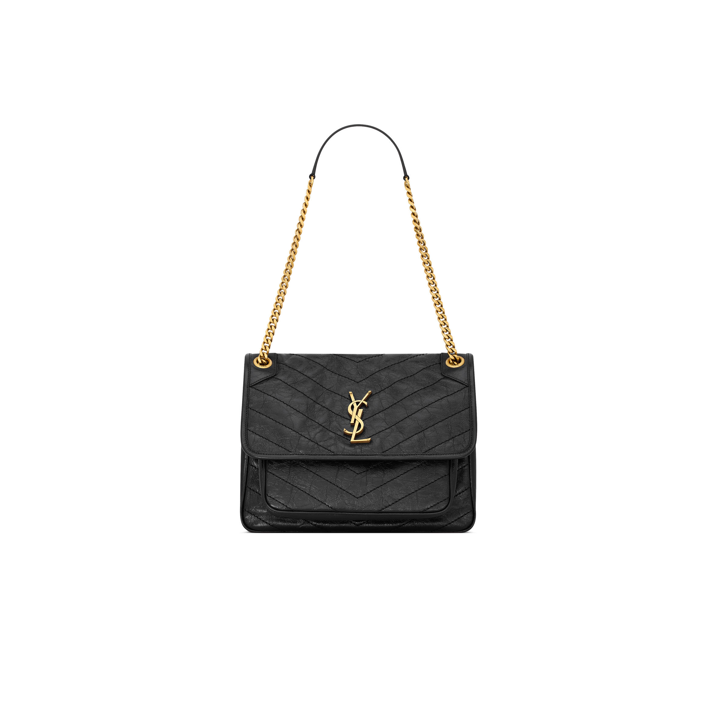 YSL NIKI MEDIUM IN VINTAGE LEATHER 6331840EN071000 (28*20*8.5cm)